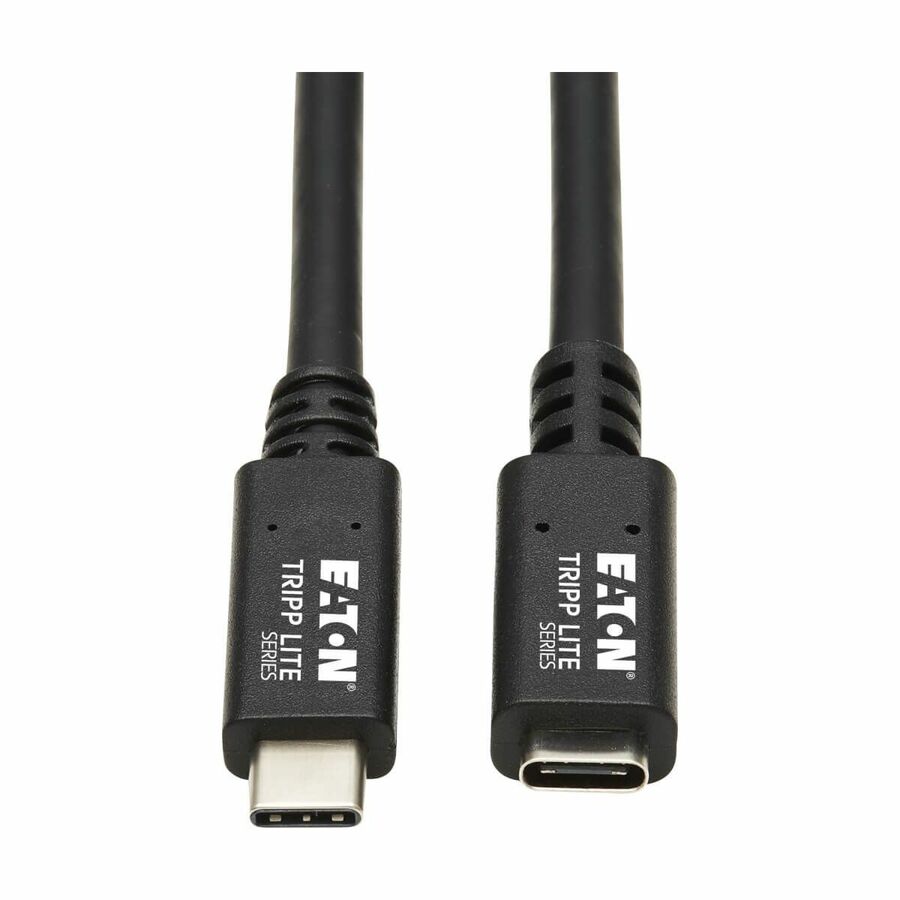 Eaton Tripp Lite Series USB-C Extension Cable (M/F) - USB 3.2 Gen 2 (10Gbps), Thunderbolt 3 Compatible, Black, 20 in. (0.5 m)