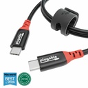 Plugable USB C to USB C Cable, Data Blocker Charge Only Cable (1m/3.3ft): 240W Safe Fast Charging