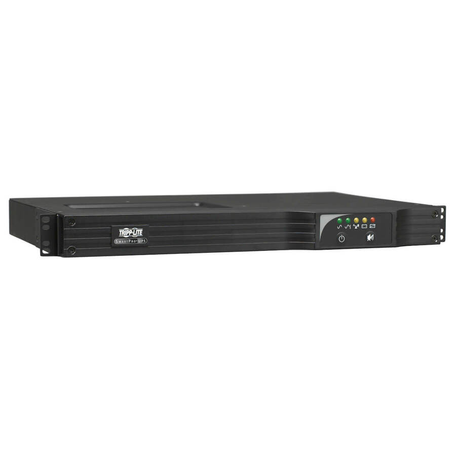 Tripp Lite by Eaton UPS SmartPro 120V 750VA 600W Line-Interactive Sine Wave UPS 1U Rack/Vertical Network Management Card Options USB DB9 Serial