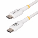 StarTech 6ft White USB-C Charging Cable, USB-IF Certified USB C Cable, 240W PD EPR, USB 2.0 Type-C Laptop Charger Cord, TPE Jacket,M/M