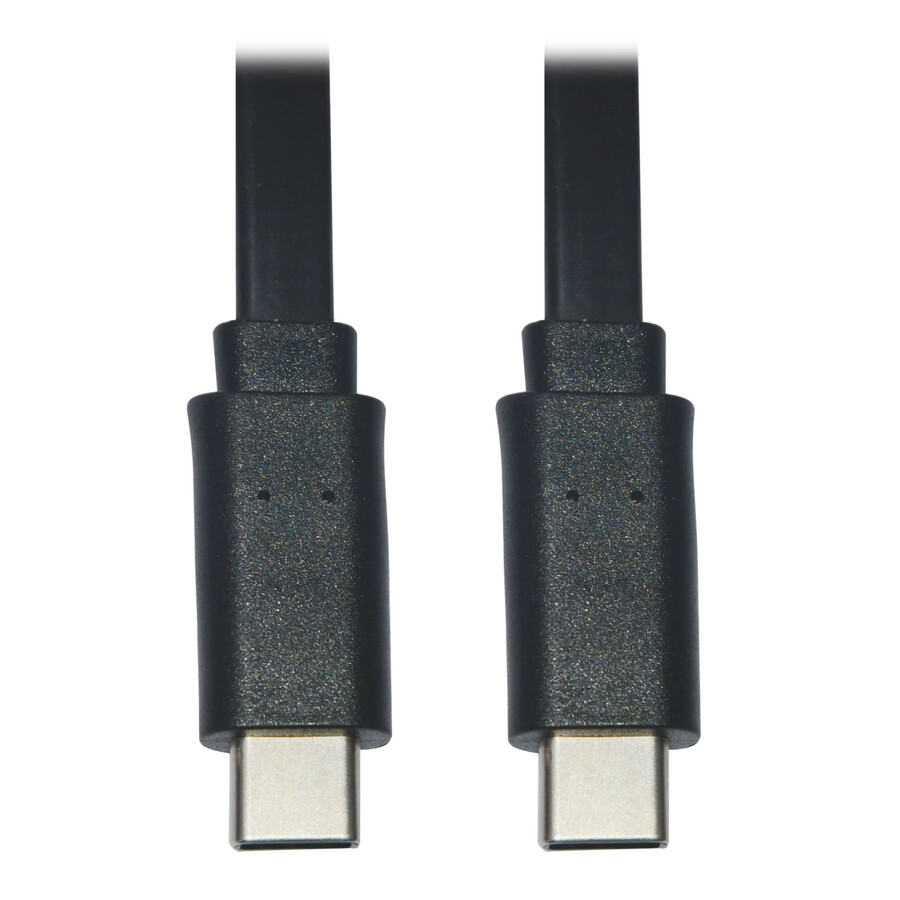 Eaton Tripp Lite Series USB-C Flat Cable (M/M), USB 2.0, Black, 6 ft. (1.83 m)