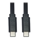 Eaton Tripp Lite Series USB-C Flat Cable (M/M), USB 2.0, Black, 6 ft. (1.83 m)