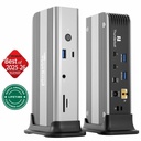 Plugable Thunderbolt 5 Docking Station for MacBook Pro and Windows, 140W Charging
