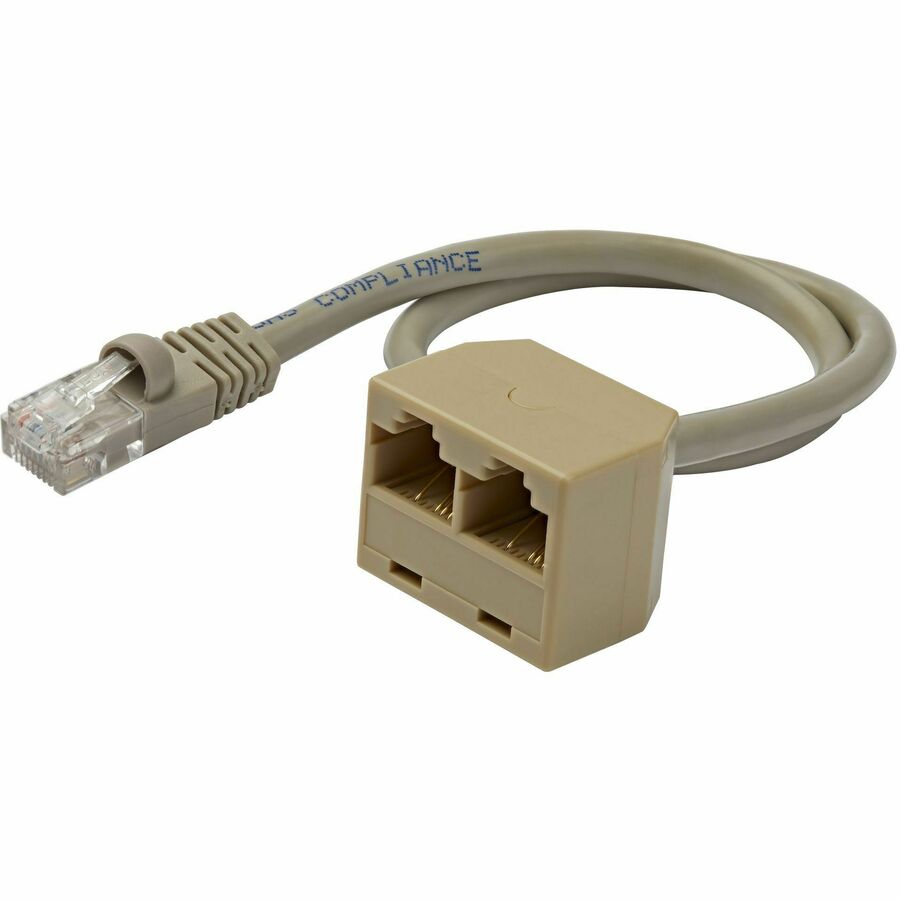 StarTech 2-to-1 RJ45 Splitter Cable Adapter - Network splitter - RJ-45 (M) - RJ-45 (F)
