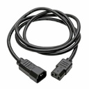 Eaton Tripp Lite Series PDU Power Cord, C13 to C14 - 10A, 250V, 18 AWG, 6 ft. (1.83 m), Black
