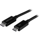 StarTech 1m (3.3ft) Thunderbolt 3 Cable, 20Gbps, 100W PD, 4K Video, Thunderbolt-Certified, Compatible w/ TB4/USB 3.2/DisplayPort