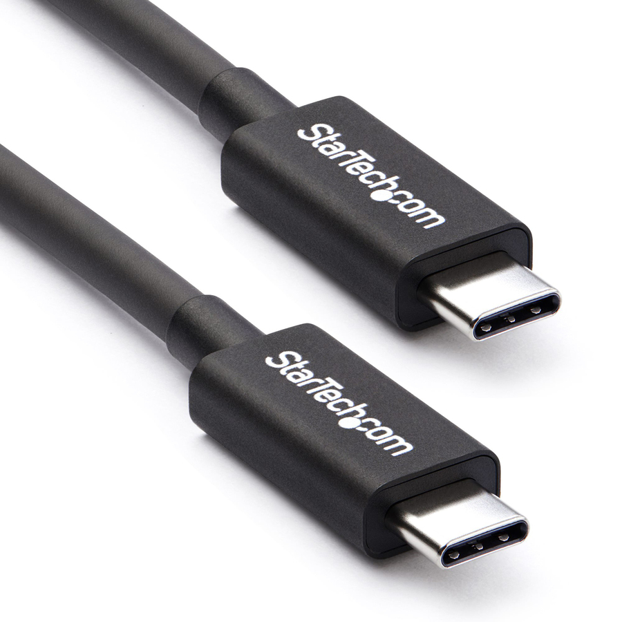 StarTech 50cm (1.6ft) Thunderbolt 3 Cable, 40Gbps, 100W PD, 4K/5K Video, Thunderbolt-Certified, Compatible w/ TB4/USB 3.2/DisplayPort