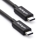 StarTech 50cm (1.6ft) Thunderbolt 3 Cable, 40Gbps, 100W PD, 4K/5K Video, Thunderbolt-Certified, Compatible w/ TB4/USB 3.2/DisplayPort