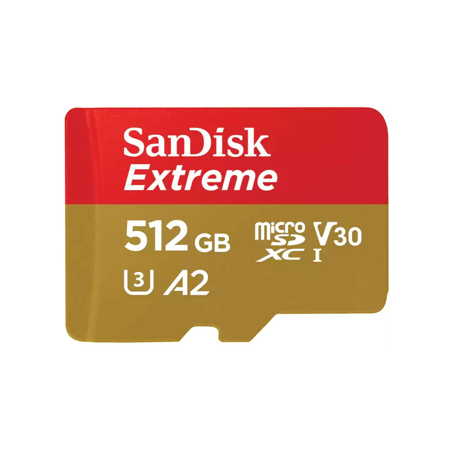 SanDisk Extreme 512 GB Class 3/UHS-I V30 microSDXC