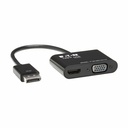 Eaton Tripp Lite Series DisplayPort to VGA/HDMI All-in-One Converter Adapter, DP ver 1.2, 4K 30 Hz HDMI