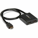 StarTech HDMI Splitter 1 In 2 Out - 4k 30Hz - 2 Port - Supports 3D video - Powered HDMI Splitter - HDMI Audio Splitter