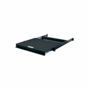 Middle Atlantic 1RU Sliding Rack Mount Shelf - 15.67in Depth - Black