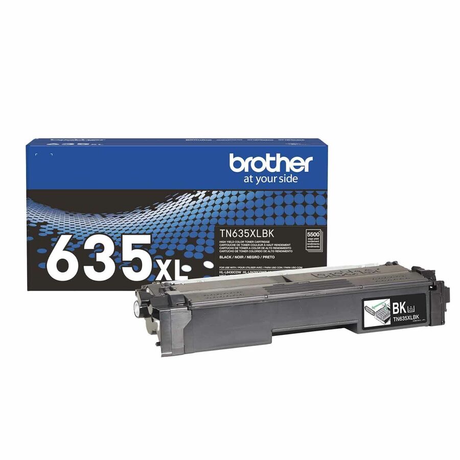 Brother TN-635XL Original High Yield Laser Toner Cartridge - Black - 1 Each