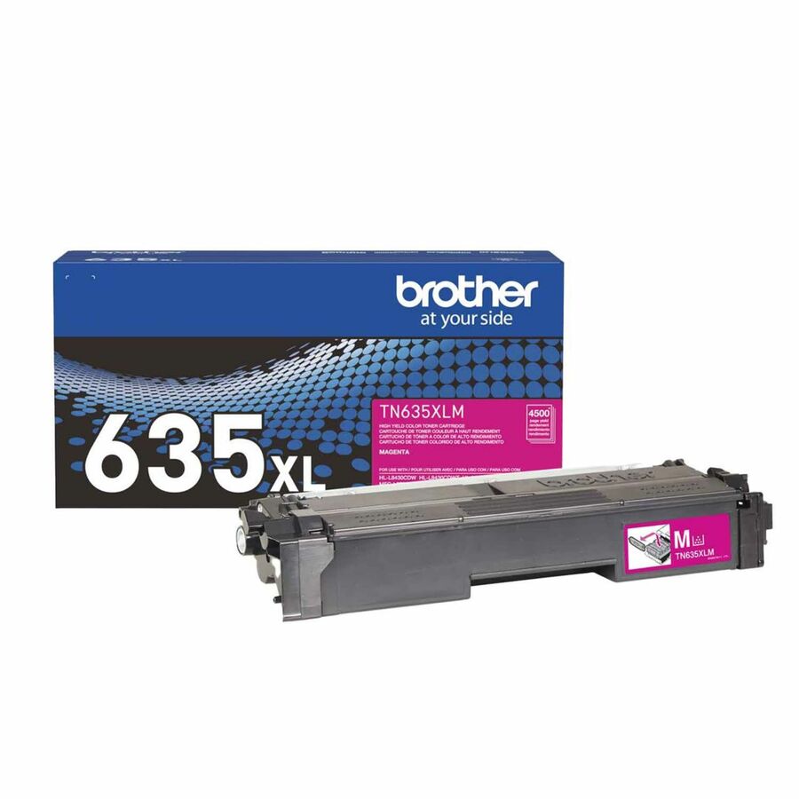 Brother TN635XLM Original High Yield Laser Toner Cartridge - Magenta - 1 Each