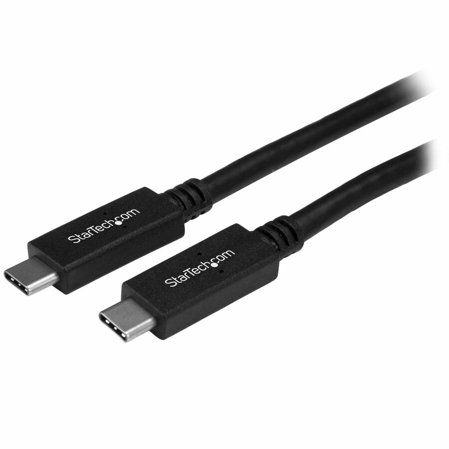 StarTech 3.3ft (1m) USB-C Cable, USB 5Gbps, 60W (3A) Power Delivery, 4K 60Hz DP Alt Mode, TPE Jacket, Thunderbolt Compatible