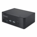 StarTech 2-Port Dual-Monitor DisplayPort 1.4 KVM Switch, 8K 60Hz / 4K 144Hz, 2x USB 10Gbps Ports, Hotkey Switching, TAA Compliant