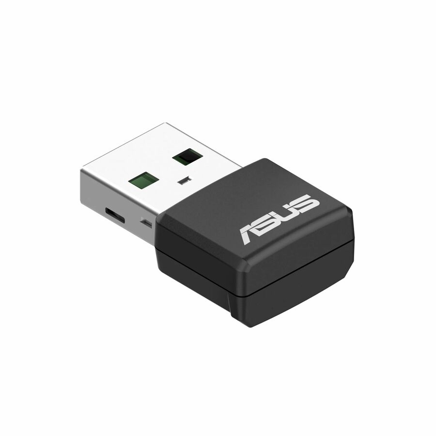 Asus USB-AX57 Nano IEEE 802.11 a/b/g/n/ac/ax Dual Band Wi-Fi Adapter for Desktop Computer, Notebook - TAA compliant