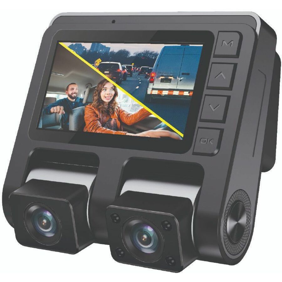 GekoGear Front/Rear Dashcam With Display