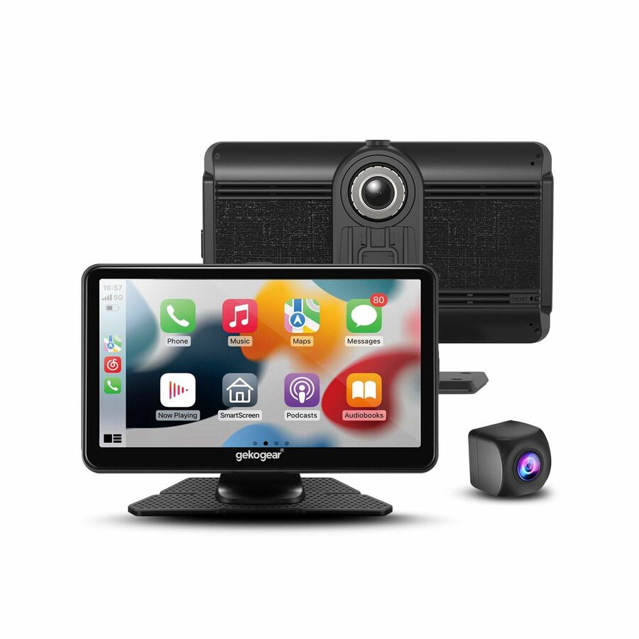 GekoGear Orbit C110 7" Infotainment Display with Dash Cam and Backup Cam