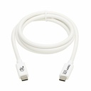 Eaton Tripp Lite Series USB4 40Gbps Cable (M/M) - USB-C, 8K 60 Hz, 240W PD Charging, White, 1 m (3.3 ft.)