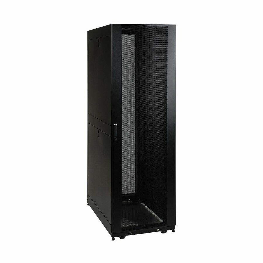 Tripp Lite by Eaton 42U SmartRack Standard-Depth Rack Enclosure Cabinet Threaded 10-32 Mounting Holes with doors & side panels