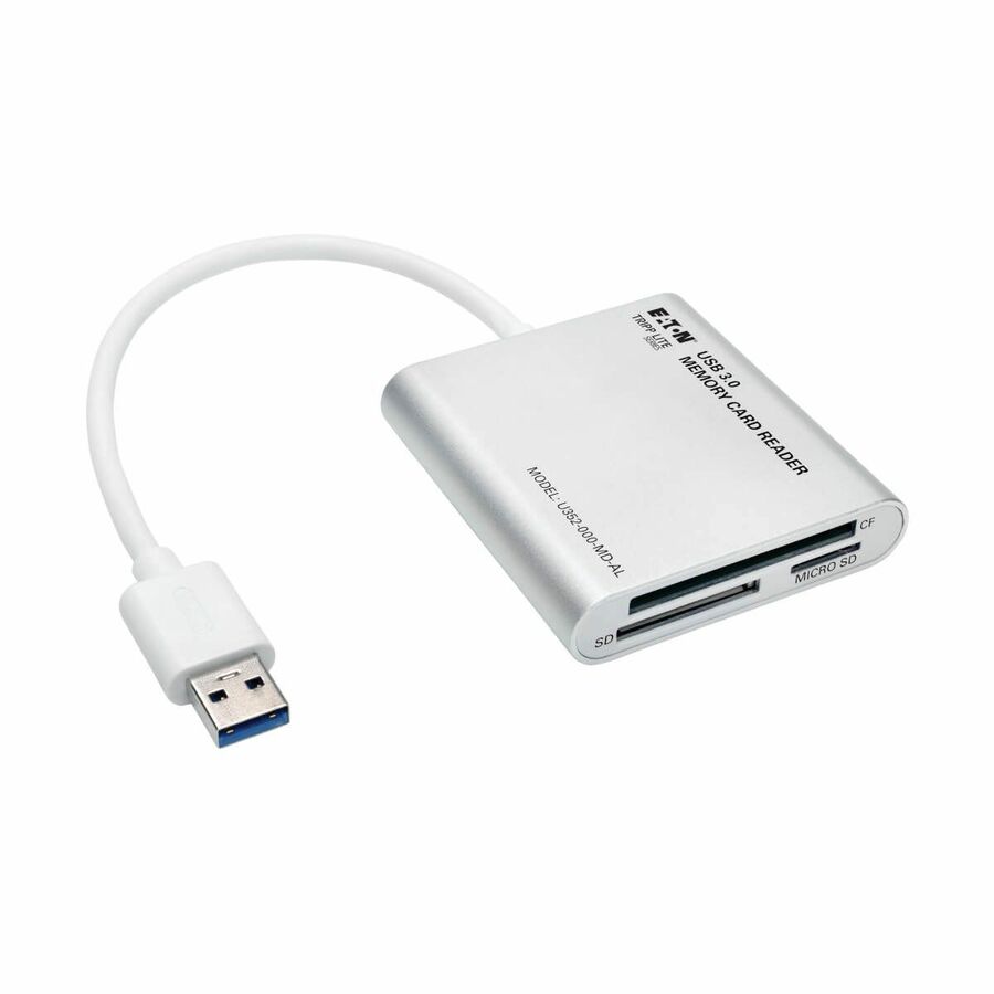Tripp Lite by Eaton USB 3.0 SuperSpeed Multi-Drive Memory Card Reader/Writer Aluminum 5Gbps