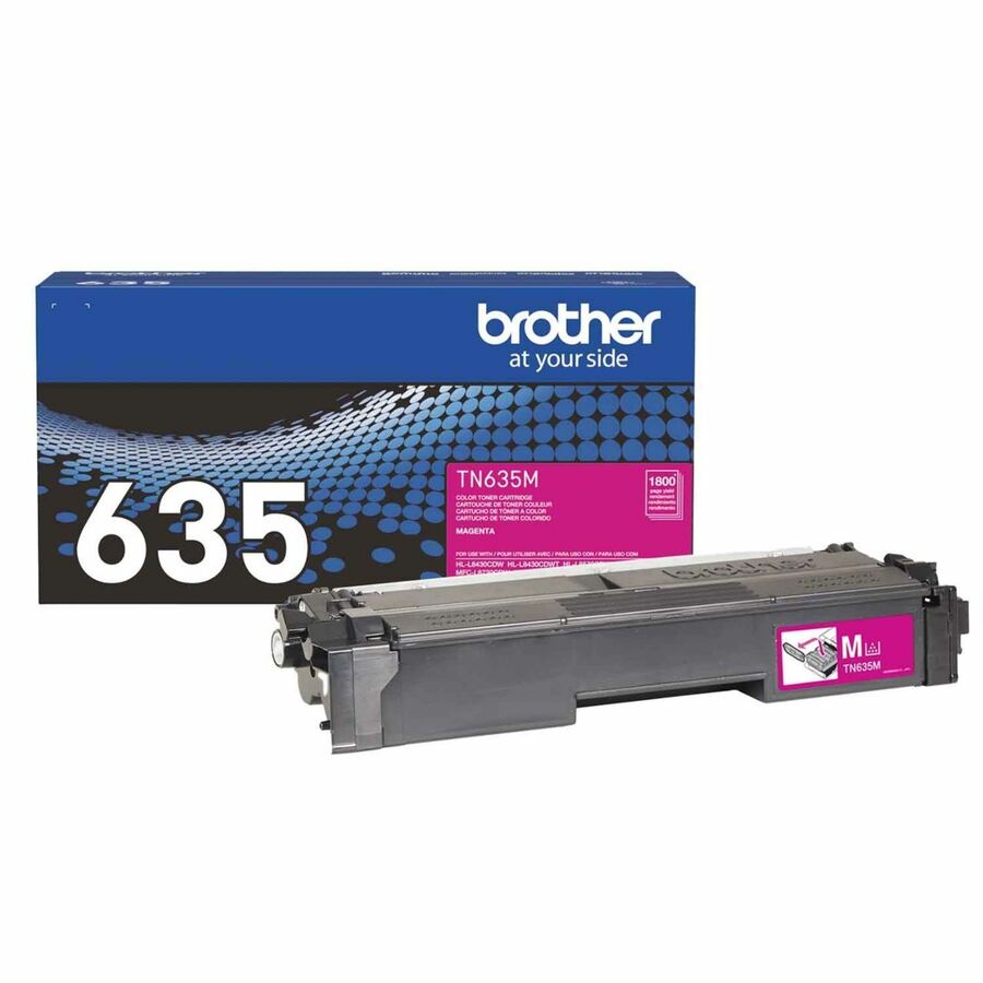Brother TN635M Original Standard Yield Laser Toner Cartridge - Magenta - 1 Each
