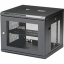 StarTech 4-Post 9U Wall Mount Network Cabinet, 19" Wall-Mounted Server Rack for Data / Computer Equipment, Small IT Rack Enclosure