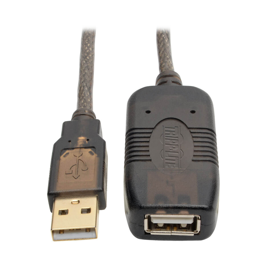 Eaton Tripp Lite Series USB 2.0 Active Extension Repeater Cable (A M/F), 25 ft. (7.62 m)