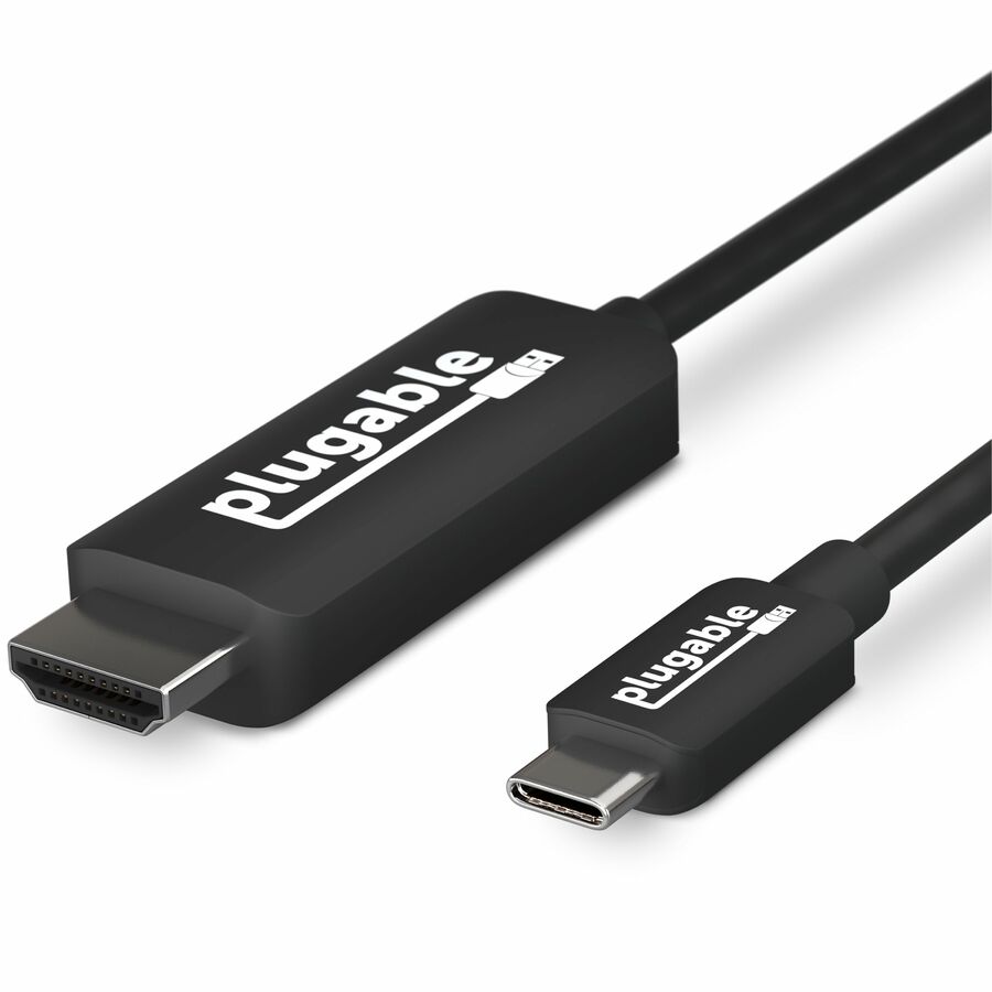 Plugable USB C to HDMI Adapter Cable - Connect USB-C or Thunderbolt 3 Laptops to HDMI Displays up to 4K@60Hz