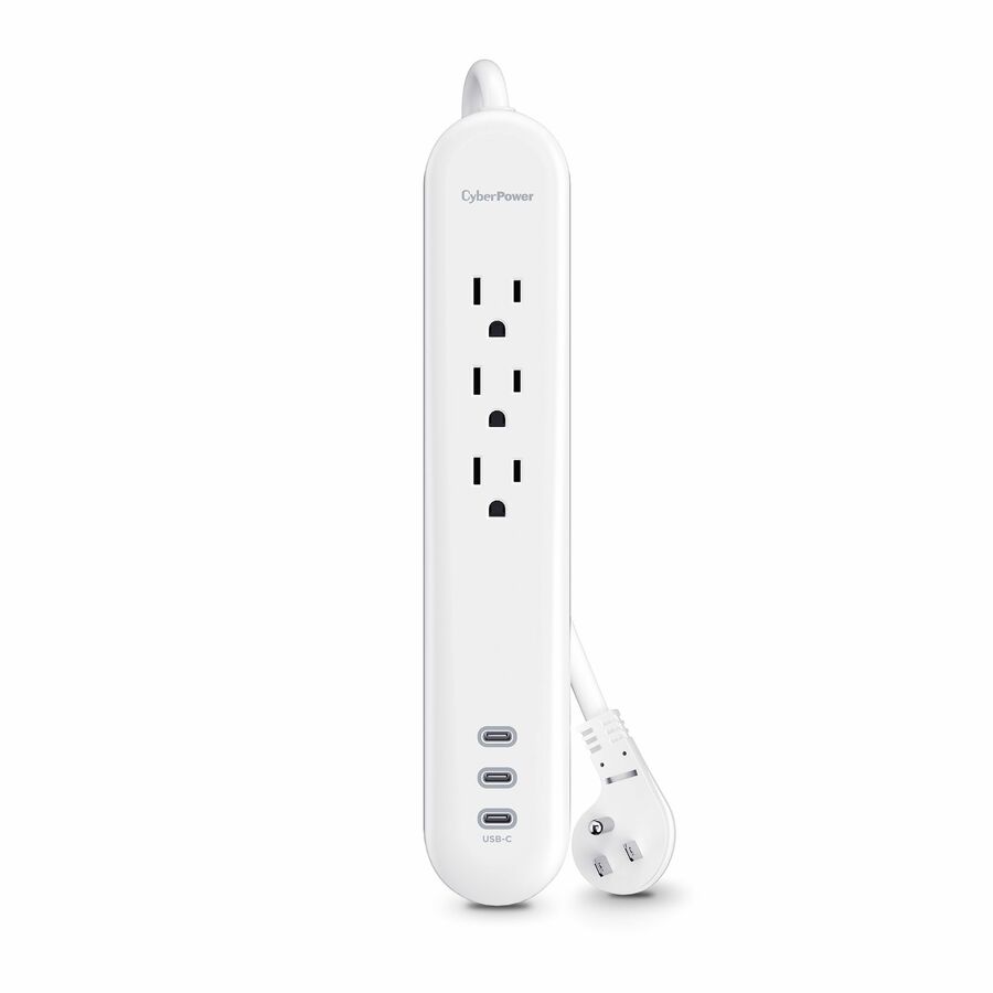 CyberPower P304UC3 Home and Office 3 - Outlet Surge Protector with 500 J Surge Suppression