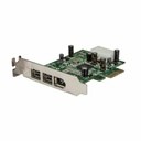 StarTech 3 Port 2b 1a LP 1394 PCI Express FireWire Card, TAA
