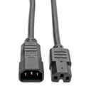 Tripp Lite by Eaton Power Cord C14 to C15 - Heavy-Duty 15A 250V 14 AWG 10 ft. (3.05 m) Black