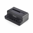 StarTech M.2 NVMe to 2.5/3.5" SATA Drive Duplicator, Dual Bay Standalone Cloner/Dock, Bidirectional NVMe to SATA/SATA to NVMe, TAA