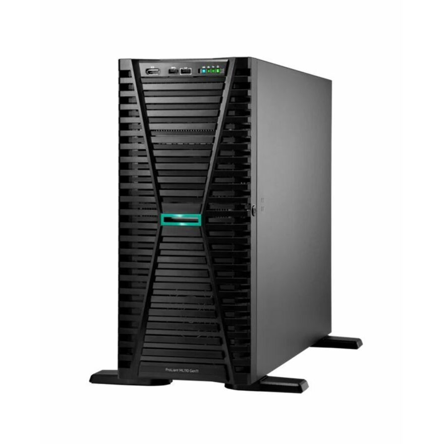 HPE ProLiant ML110 G11 4.5U Tower Server - 1 x Intel Xeon Gold 5416S 2 GHz - 64 GB RAM - 1.92 TB SSD - (2 x 960GB) SSD Configuration - NVMe, Serial ATA/600, 12Gb/s SAS Controller