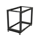 StarTech.com 4-Post 15U Mobile Open Frame Server Rack, 19" Network Rack with Casters, Rolling Rack for Computer/AV/Data/IT Equipment - 4-Post 15U open frame server rack for Data/IT equipment - 22-40in (56-101cm) Mounting Depth; 30in (77cm) Height, 1200lb (544kg) Capacity - 19" Mobile Network Rack - Casters, Levelling Feet or Base-plate (floor) install - EIA/ECA-310-E Compliant