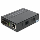 AddOn 1x 10/100/1000Base-TX(RJ-45) to 2x Open SFP Port Managed Media Converter Switch