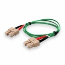 AddOn 2m SC to SC Green OM4 Duplex OFNP (Plenum-Rated) TAA Fiber Patch Cable
