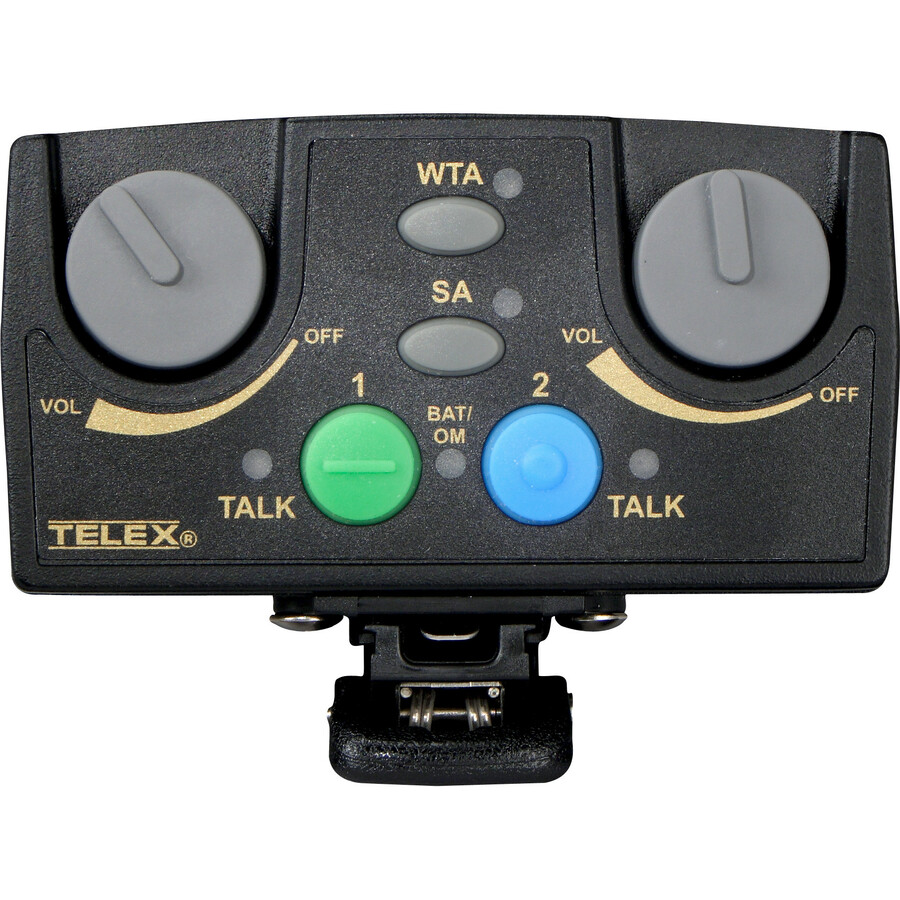 RTS UHF Narrow Band Binaural Synthesized Wireless Intercom Portable 2CH Beltpack