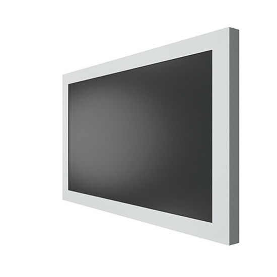 Chief Impact Floor Mounted Kiosk, Portrait 50" White
