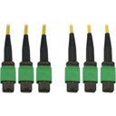 Eaton Tripp Lite Series 40/100G Singlemode 9/125 OS2 Fiber Optic Cable (3x8F MTP/MPO-APC F/F), LSZH, Yellow, 45 m (147 ft.)