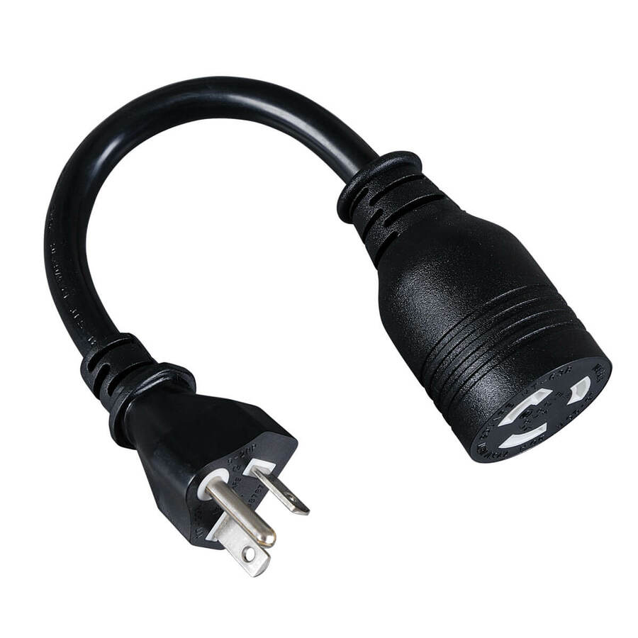 Tripp Lite by Eaton Power Cord Adapter NEMA L5-20R to NEMA 5-20P - Heavy-Duty 20A 120V 12 AWG 8.66-in. (21.99 cm) Black