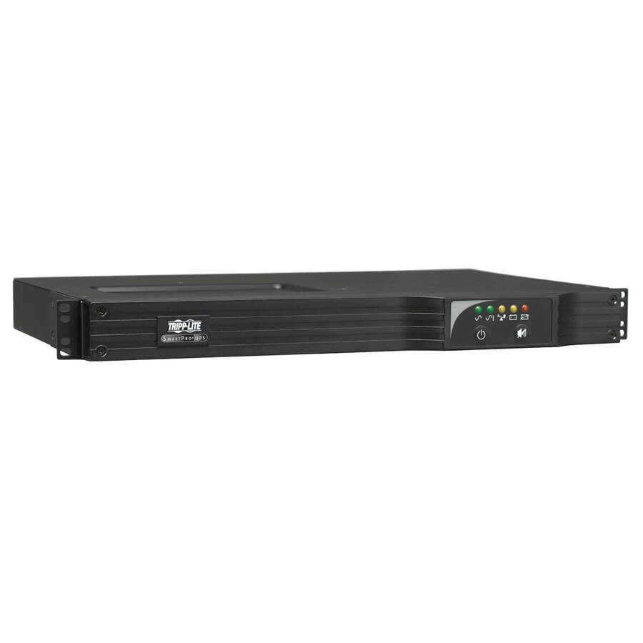 Tripp Lite by Eaton UPS SmartPro 120V 1kVA 800W Line-Interactive Sine Wave UPS Network Card Option USB DB9 6 Outlets 1U Rack/Vertical