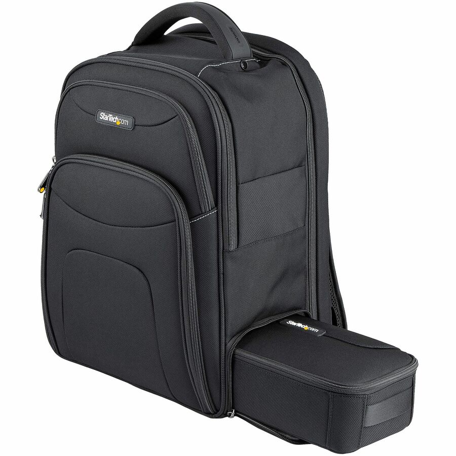 StarTech 15.6" Laptop Backpack w/ Removable Accessory Case, Professional IT Tech Backpack for Work/Travel/Commute, Nylon Computer Bag