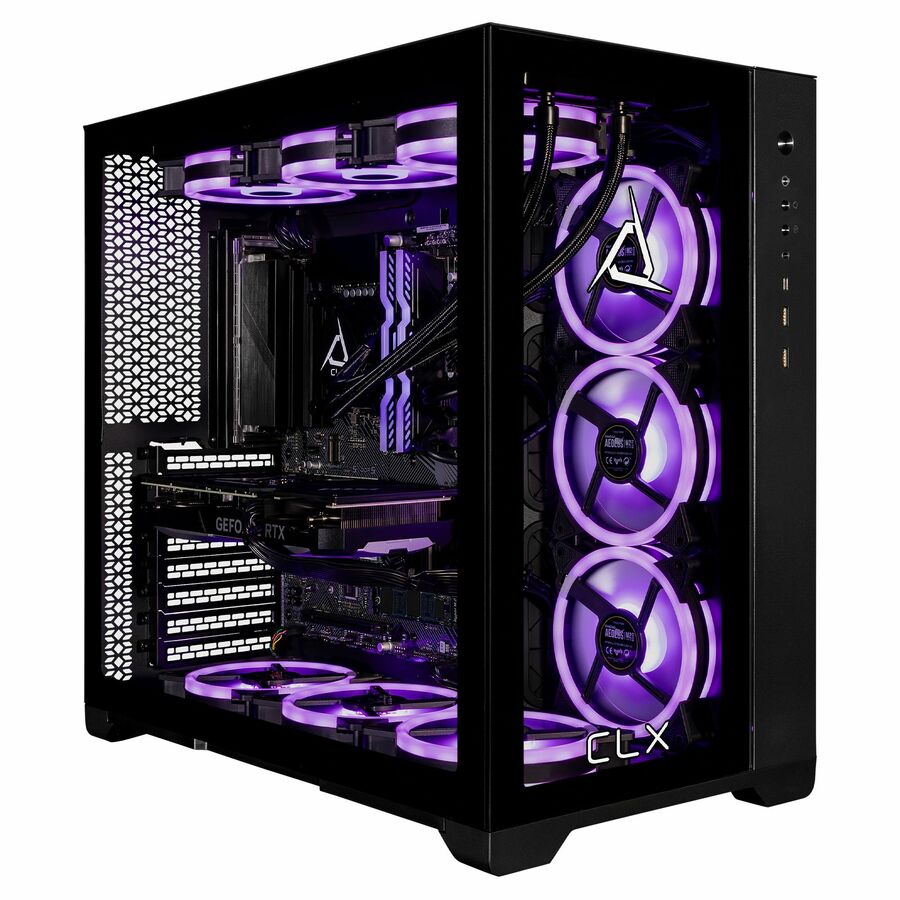 CLX SET Gaming Desktop Computer - Intel Core i9 14th Gen i9-14900KF - 64 GB - 6 TB HDD - 2 TB SSD - Mid-tower - Black