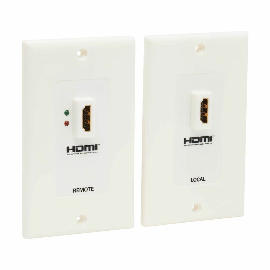 Tripp Lite by Eaton HDMI over Dual Cat5/Cat6 Extender Wall Plate Kit with Transmitter and Receiver TAA