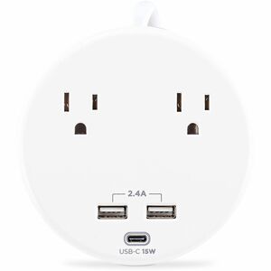 CyberPower P205UC Home and Office 2 - Outlet Surge Protector with 500 J Surge Suppression