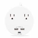 CyberPower P205UC Home and Office 2 - Outlet Surge Protector with 500 J Surge Suppression