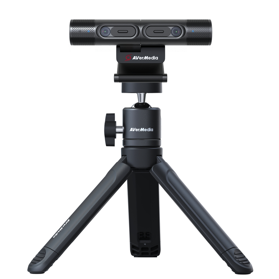 AVerMedia DualCam PW313D Video Conferencing Camera - 5 Megapixel - 30 fps - Black - USB 2.0 - 1 Pack(s) - TAA and NDAA Compliant
