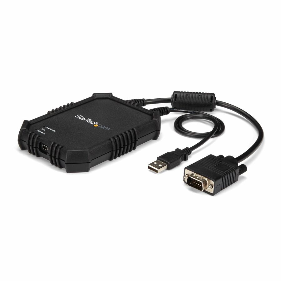 StarTech Laptop to Server KVM Console, Rugged USB Crash Cart Adapter with File Transfer and Video Capture, TAA